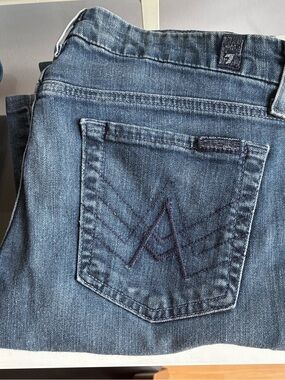 7 For All Mankind Dark Indigo Denim Jeans